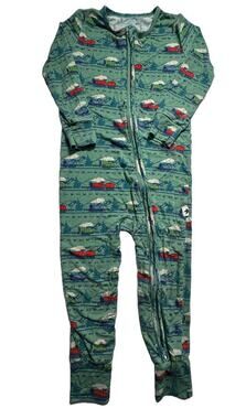 Little Bird Bamboo Thomas & Friends Train Zipper Sleeper Pajamas 3T Bamboo